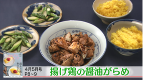 おかずのクッキング 土井善晴の「揚げ鶏の醤油がらめ」/コウケンテツの「菜の花の豚肉巻き焼きトマトチリソース」(2021/04/17放送分)