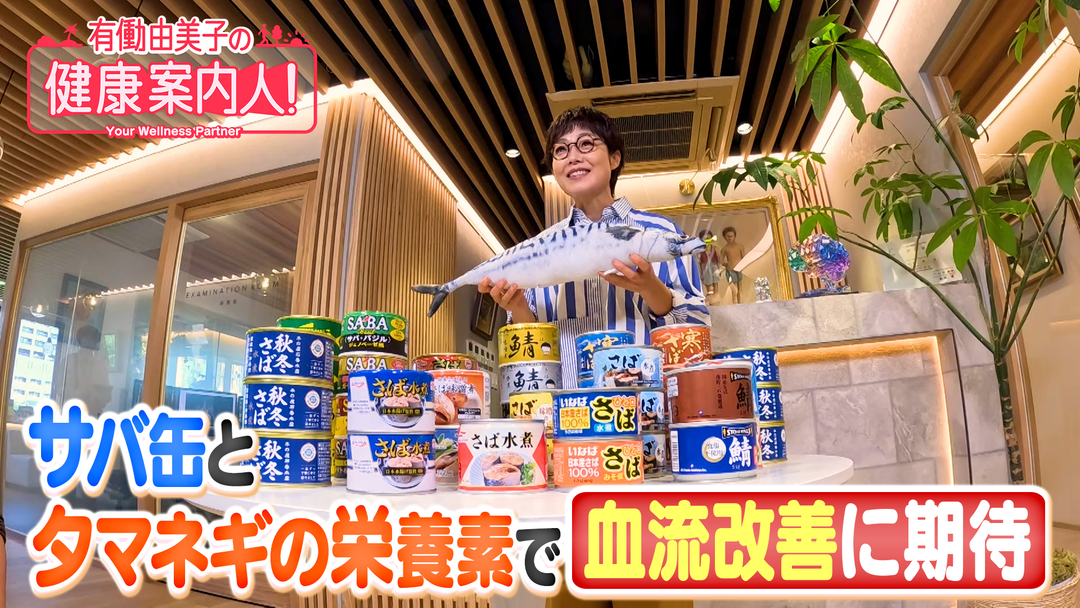 有働由美子の健康案内人！ 血流改善に期待！サバ缶の“栄養素”