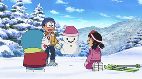 ドラえもん 雪だるまが町にやってきた