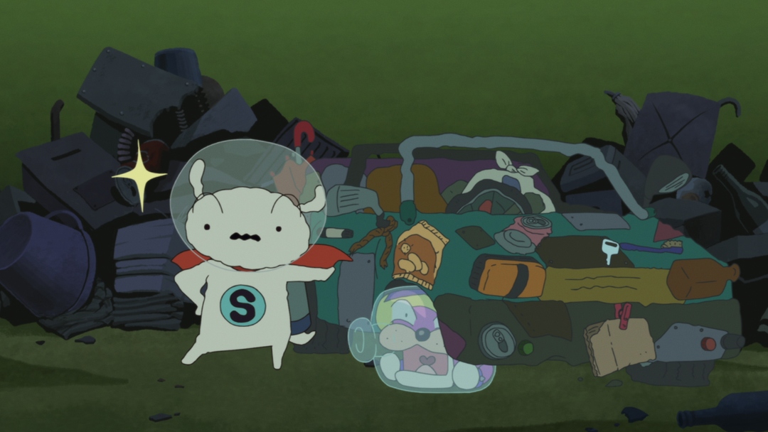 池の中のゴミ屋敷