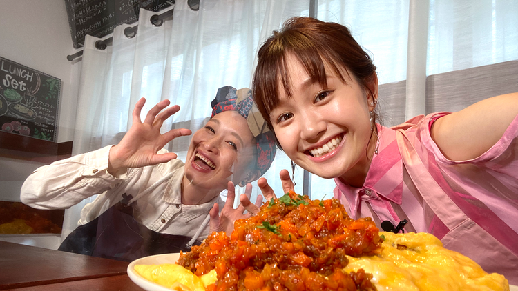 オスカルイーツ 美少女が1kg巨大オムライスを作る(2020/10/07放送分)