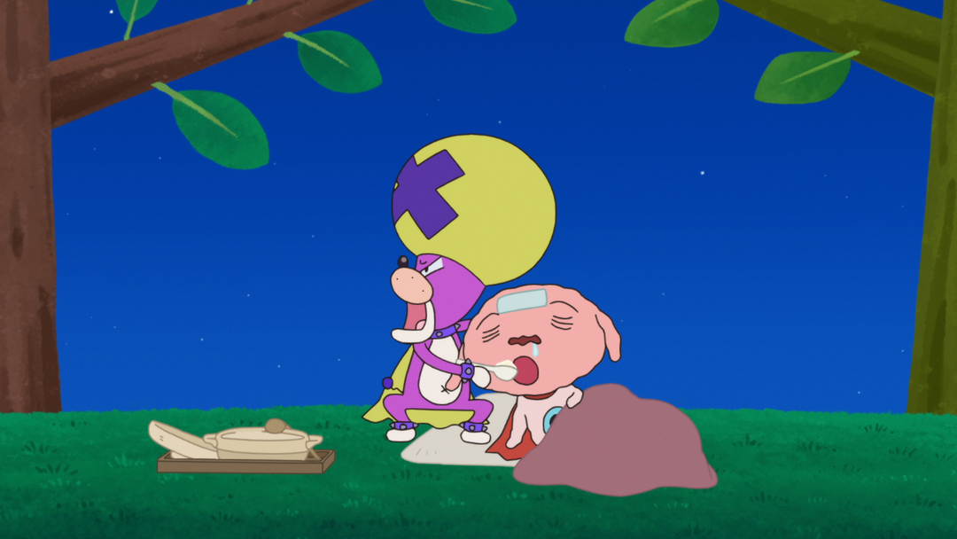 ヒーロー、風邪をひく