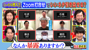 有吉クイズ 潜入！芸能人Zoom打ち合わせでいいネタ引き出せるかQ（2026/03/22放送分）