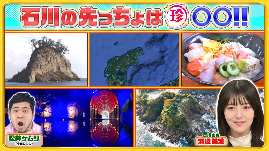ナニコレ珍百景 浜辺美波も知らなかった…石川県＆四国の先っちょを突撃調査SP！（2026/02/08放送分）