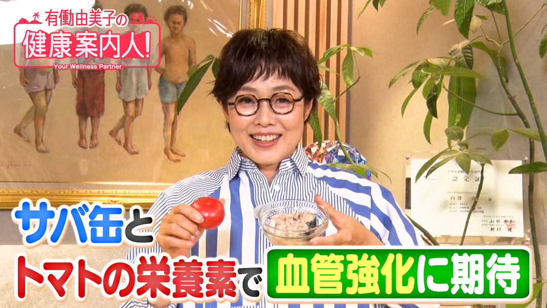 有働由美子の健康案内人！ 血管強化に期待！サバ缶の“栄養素”