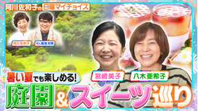 日曜マイチョイス 【宮崎美子&八木亜希子の博識コンビが涼を求めて庭園巡り】(2026/07/19放送分)