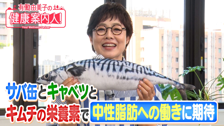 有働由美子の健康案内人! 中性脂肪への働きに期待!サバ缶の“栄養素”