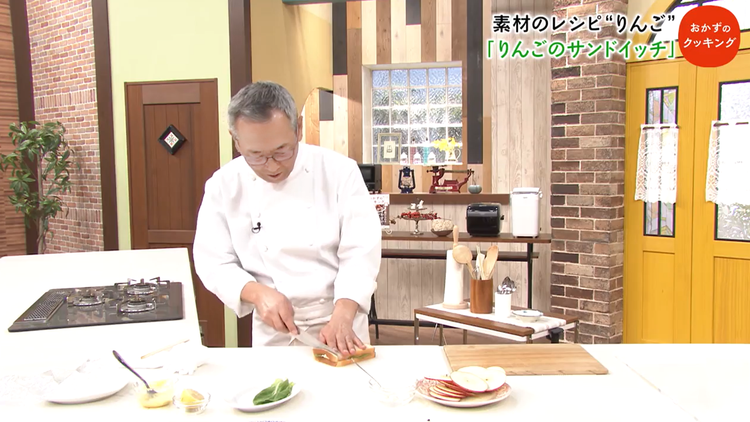 おかずのクッキング 土井善晴の「素材のレシピ・りんご」/植松良枝の「さつまいもと豚肉の黒酢ピリ辛炒め・ふかしさつまいものラムレーズンバターがけ」(2020/11/28放送分)
