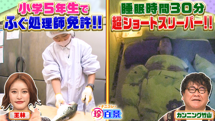 ナニコレ珍百景 スゴイ！！たった30分！？ショートスリーパー衝撃の生活＆小5で危険試験合格（2025/02/09放送分）